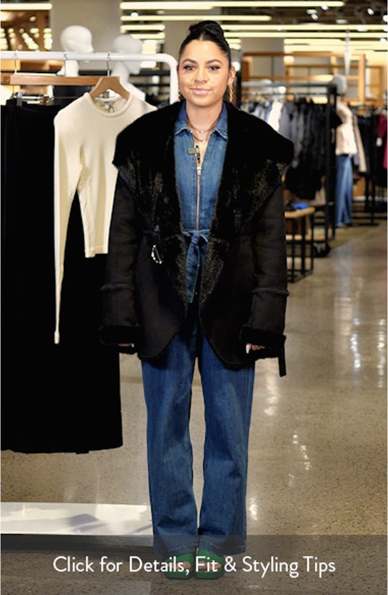 Faux Shearling Hooded Coat, sales video thumbnail