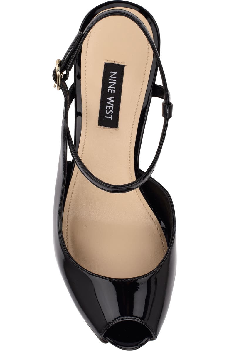 Nine West Hanken Peep Toe Sandal, Alternate, color,