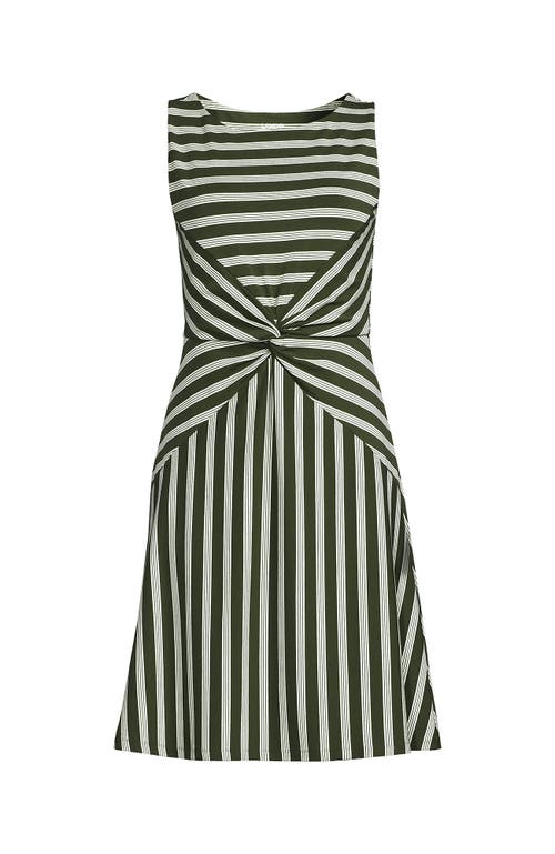 LANDS' END LANDS' END COTTON MODAL BOATNECK TWIST DRESS