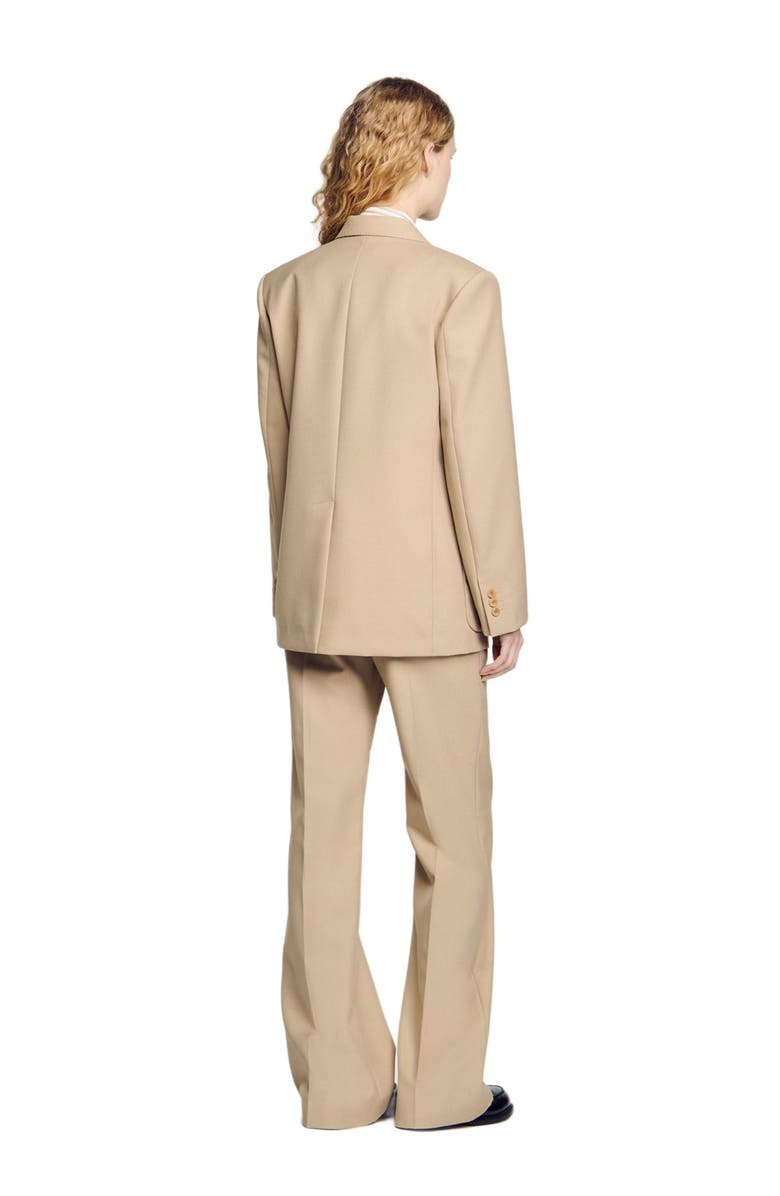 SANDRO Double-breasted suit jacket, Alternate, color,
