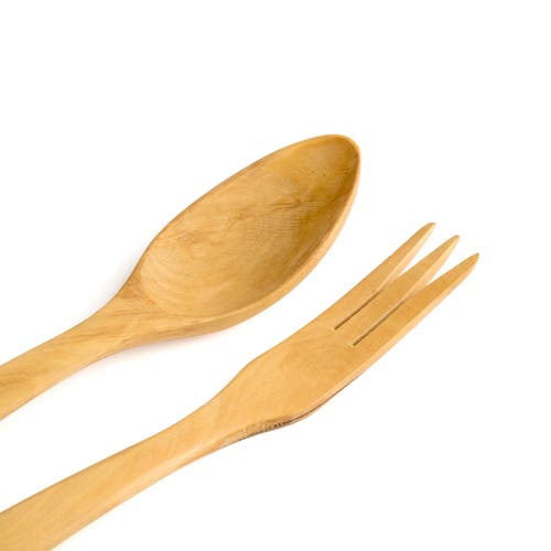 Berard Contour 12-inch Olive Wood Salad Servers, 2 Piece Set In Brown