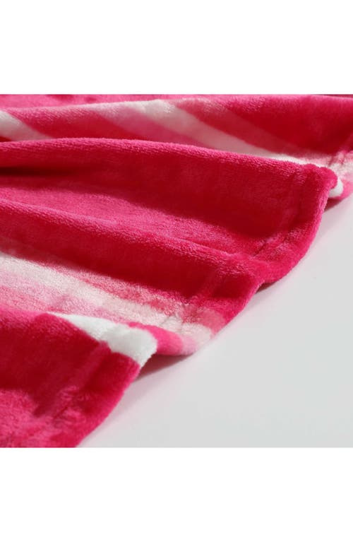 Wrangler Saddle Stripe Throw Blanket In Pink