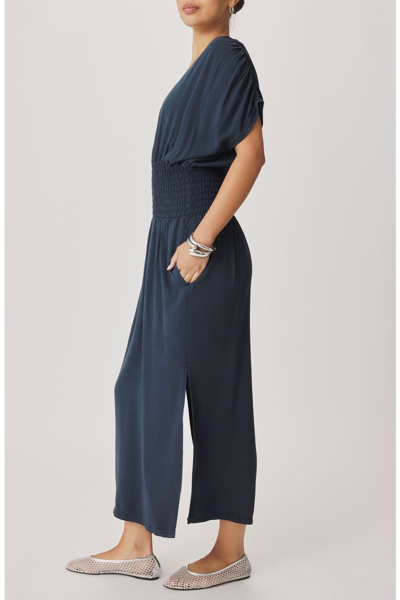 Marissa Smock Waist Maxi Dress, Alternate, color, MOOD INDIGO BLUE