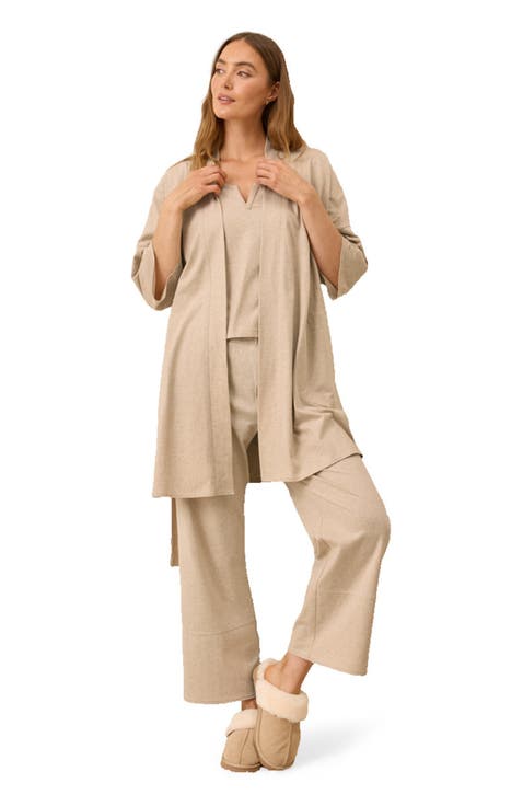 Organic Staycation Short Robe