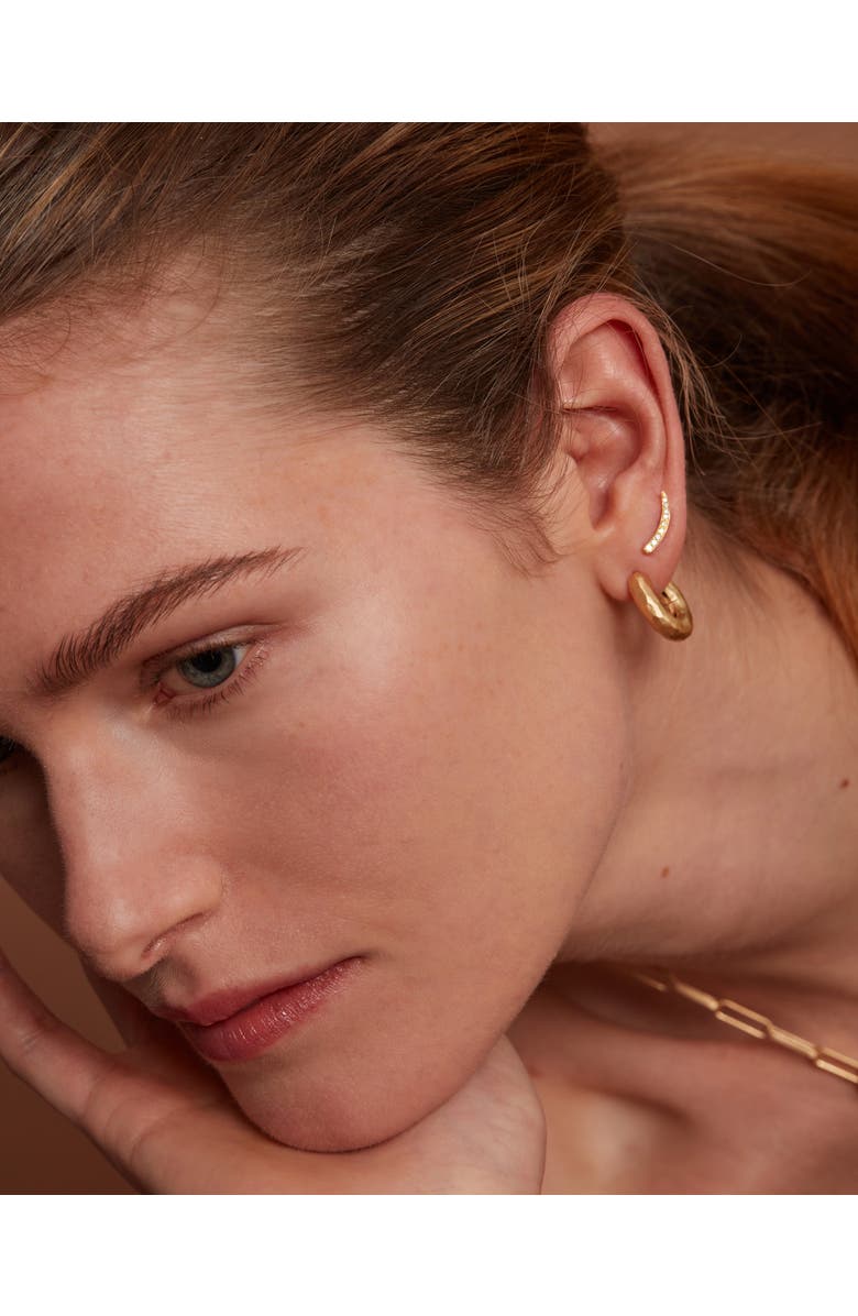 Eloise Jewelry Wander Hoops Bold, Alternate, color, Gold Plated