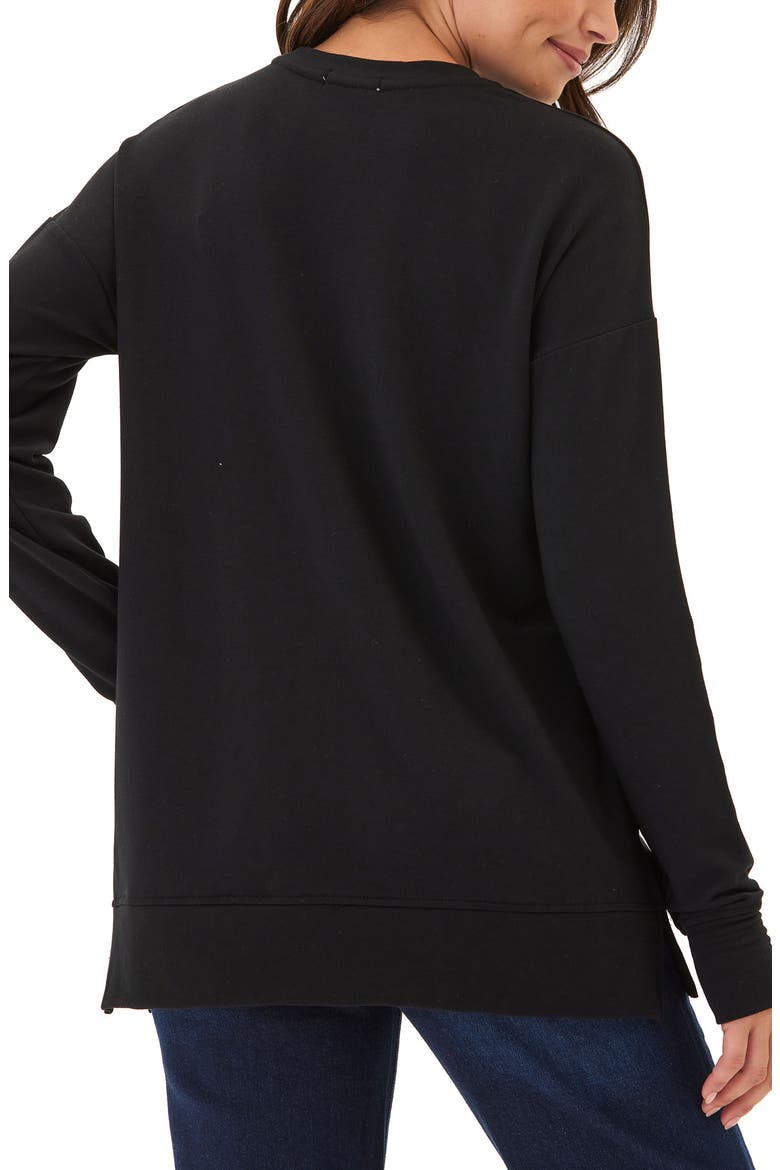 Mariah French Terry Tunic, Alternate, color, BLACK