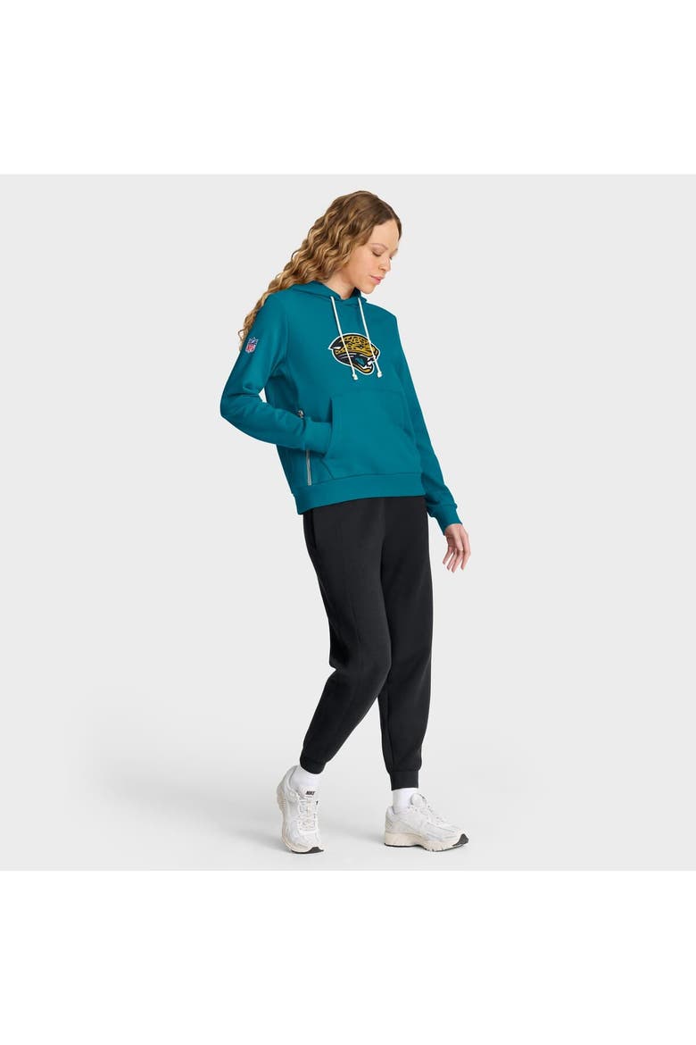 Women's Nike Teal Jacksonville Jaguars Sideline Standard Issue Throwback Dri-FIT Hoodie, Alternate, color, Teal