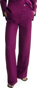 MANGO Straight Leg Suit Trousers