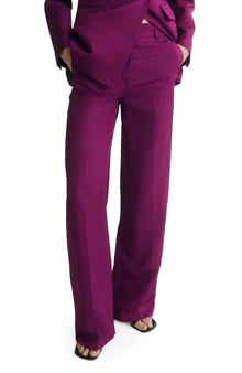 MANGO Straight Leg Suit Trousers