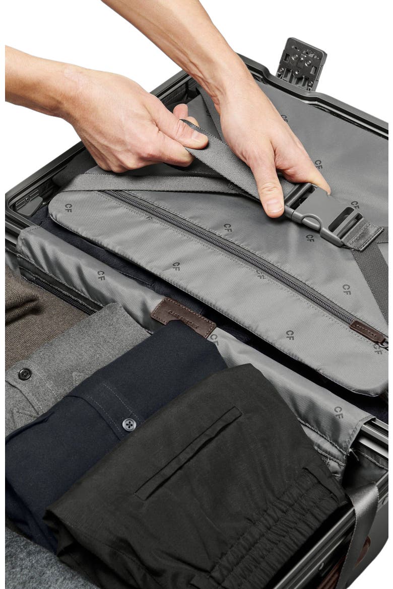 The Carry-on X Suitcase, Alternate, color, Grey / Chocolate
