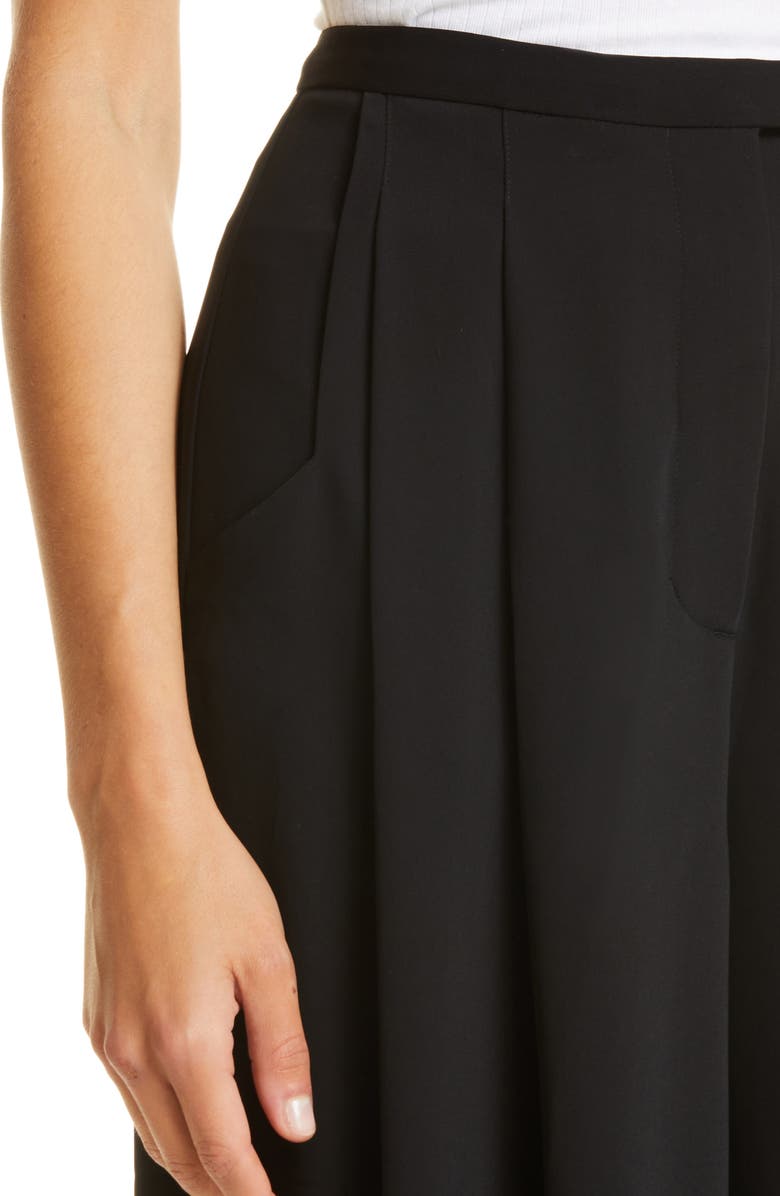 Club Monaco High Waist Wide Leg Crepe Trousers, Alternate, color, 