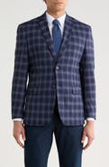 Gino Vitale Slim Fit Plaid Blazer