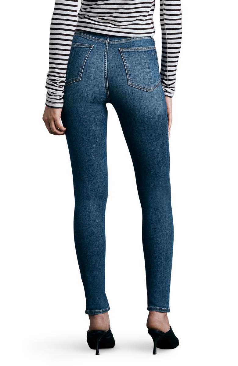 rag & bone Nina High Waist Skinny Jeans, Alternate, color,
