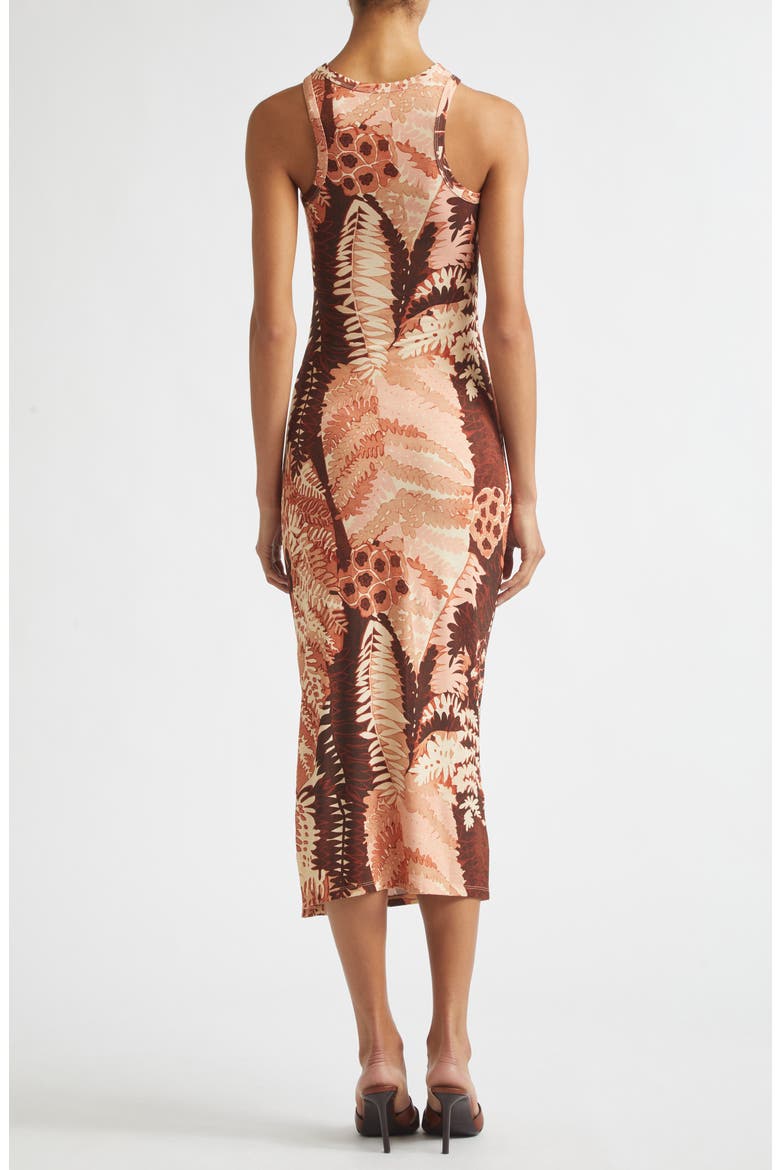 Lola Print Sleeveless Mesh Midi Dress, Alternate, color, PINK