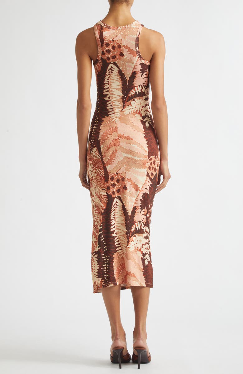 Reiss Lola Print Sleeveless Mesh Midi Dress, Alternate, color, Pink