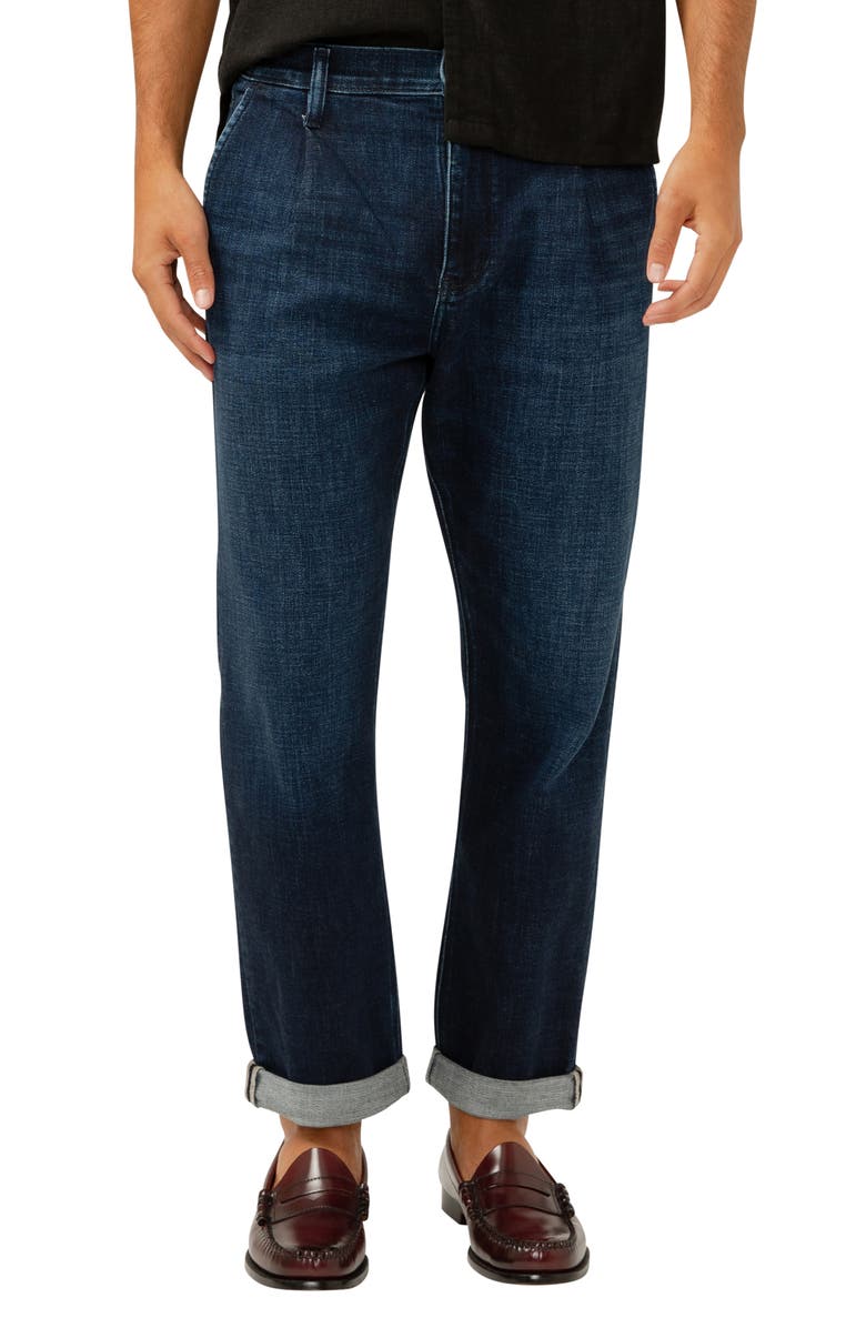 Silver Jeans Co. Pleated Denim Pants, Alternate, color, Indigo