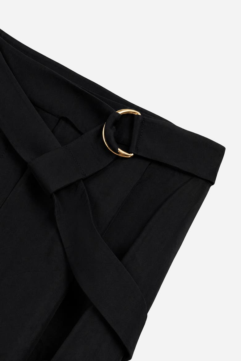 Belted Harem Trousers, Alternate, color, Black