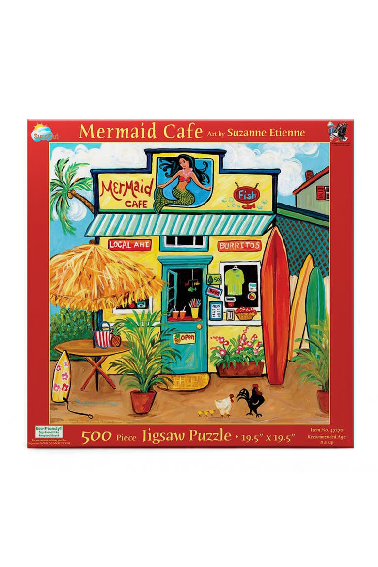 Mermaid Cafe 500 piece Jigsaw Puzzle for Adults, Alternate, color, Multicolor