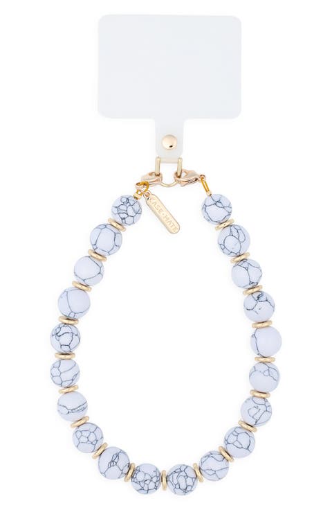 Anchor Beaded Phone Wristlet Strap