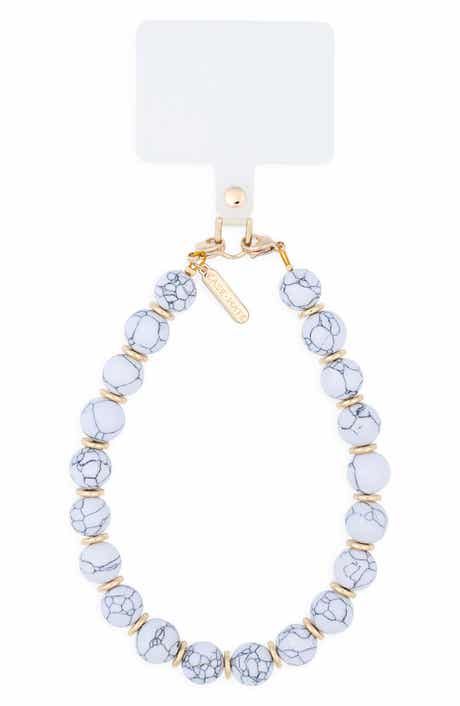 Anchor Beaded Phone Wristlet Strap