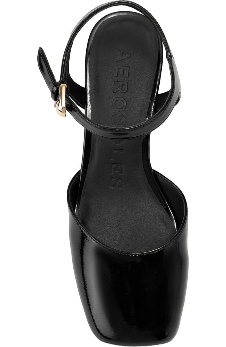 Aerosoles Two-Piece Platform Pump, Alternate, color, Black Fx Glazed Kid