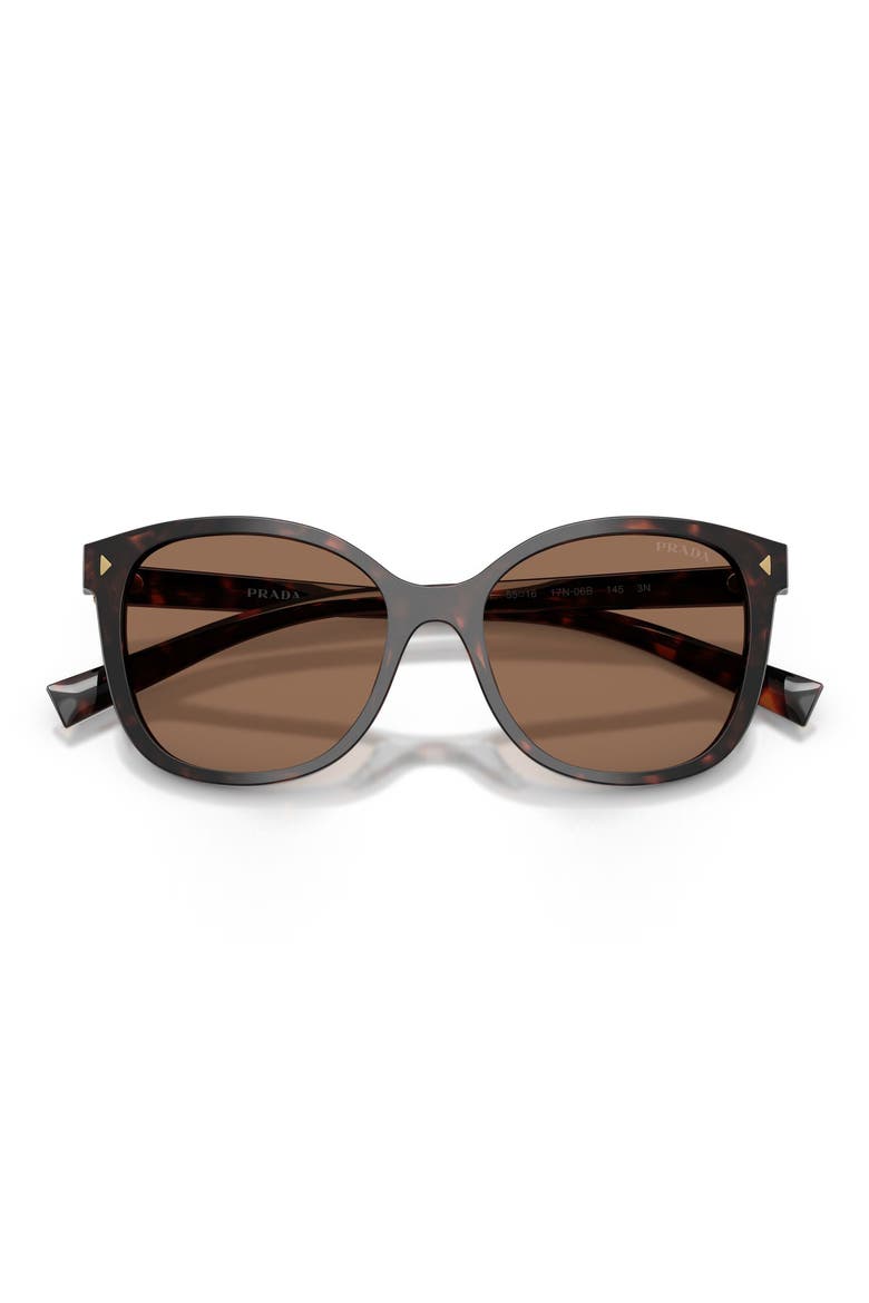 53mm Gradient Square Sunglasses, Main, color, ROOT TORTOISE / DARK BROWN