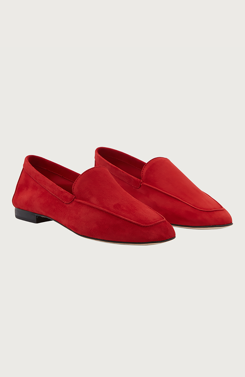 Andrea Carrano Shoes Mare Moccasins In Red