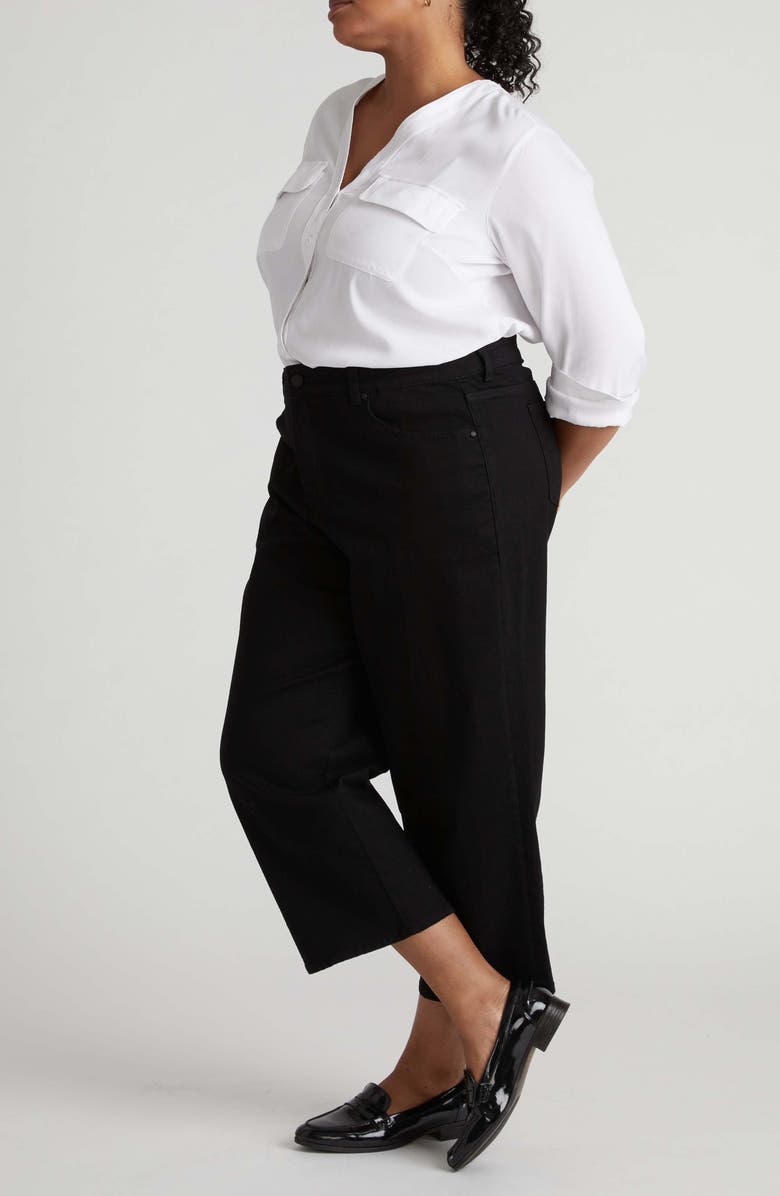 Universal Standard Crop Boyfriend Jeans, Alternate, color, New Solid Black