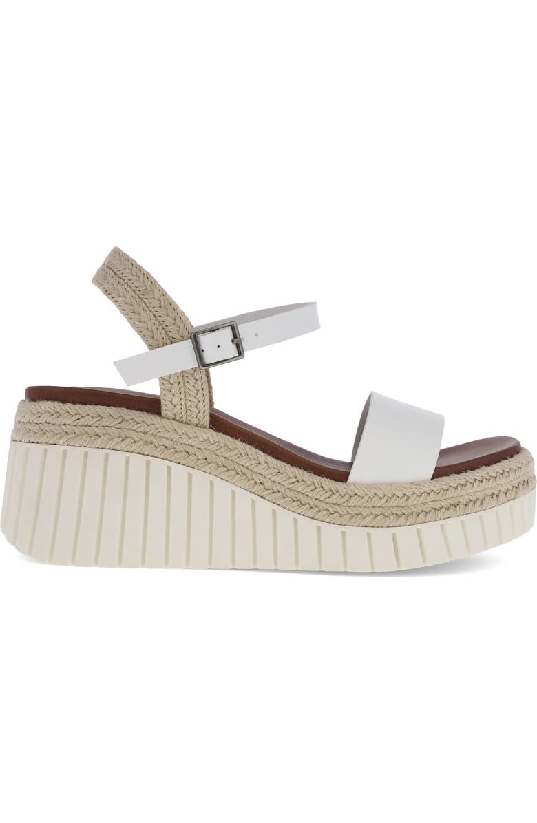 MIA Yanis Ankle Strap Platform Wedge Sandal, Alternate, color, White