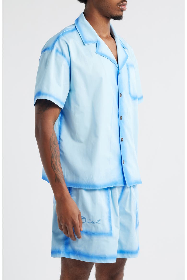 Ocean Spray Cotton Camp Shirt (Nordstrom Exclusive), Alternate, color, BLUE