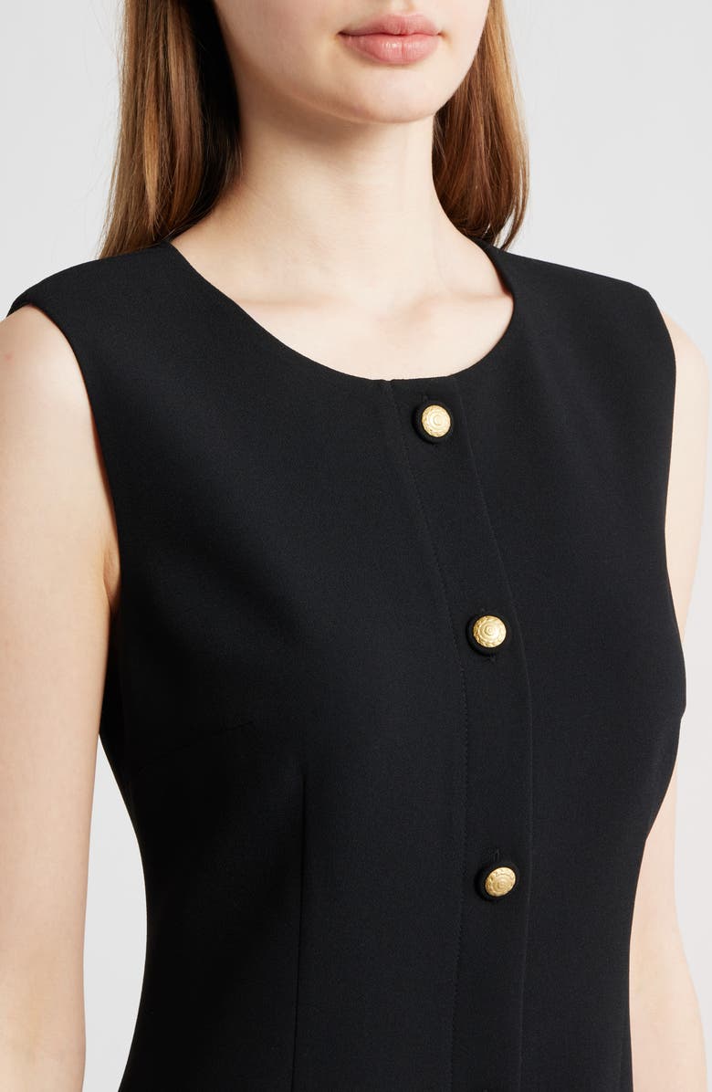 KOBI HALPERIN Briel Sleeveless Crepe Sheath Dress, Alternate, color, Black