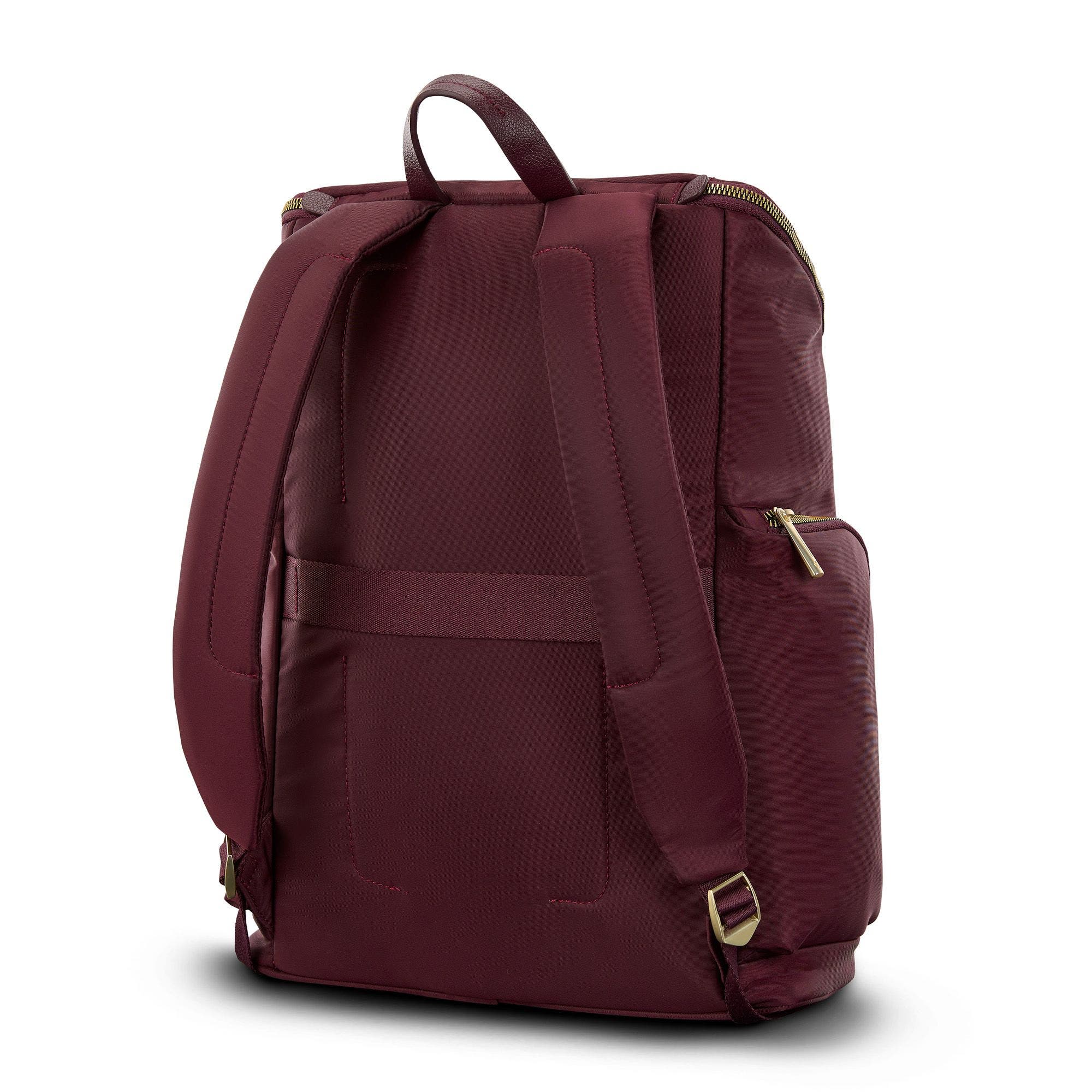 Mobile Solution 2 Deluxe Backpack with 15" Laptop Compartment, Alternate, color, Merlot