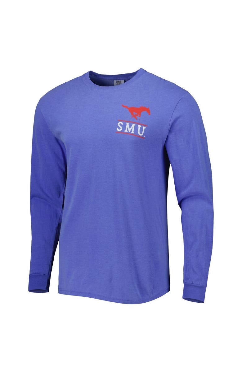 IMAGE ONE Men's Royal SMU Mustangs Circle Campus Scene Long Sleeve T-Shirt, Alternate, color, Royal