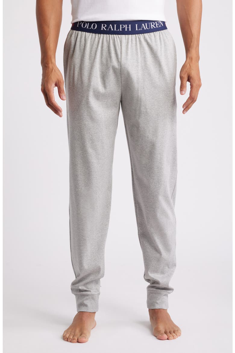 Mercerized Cotton Pajama Joggers, Main, color, ANDOVER HEATHER