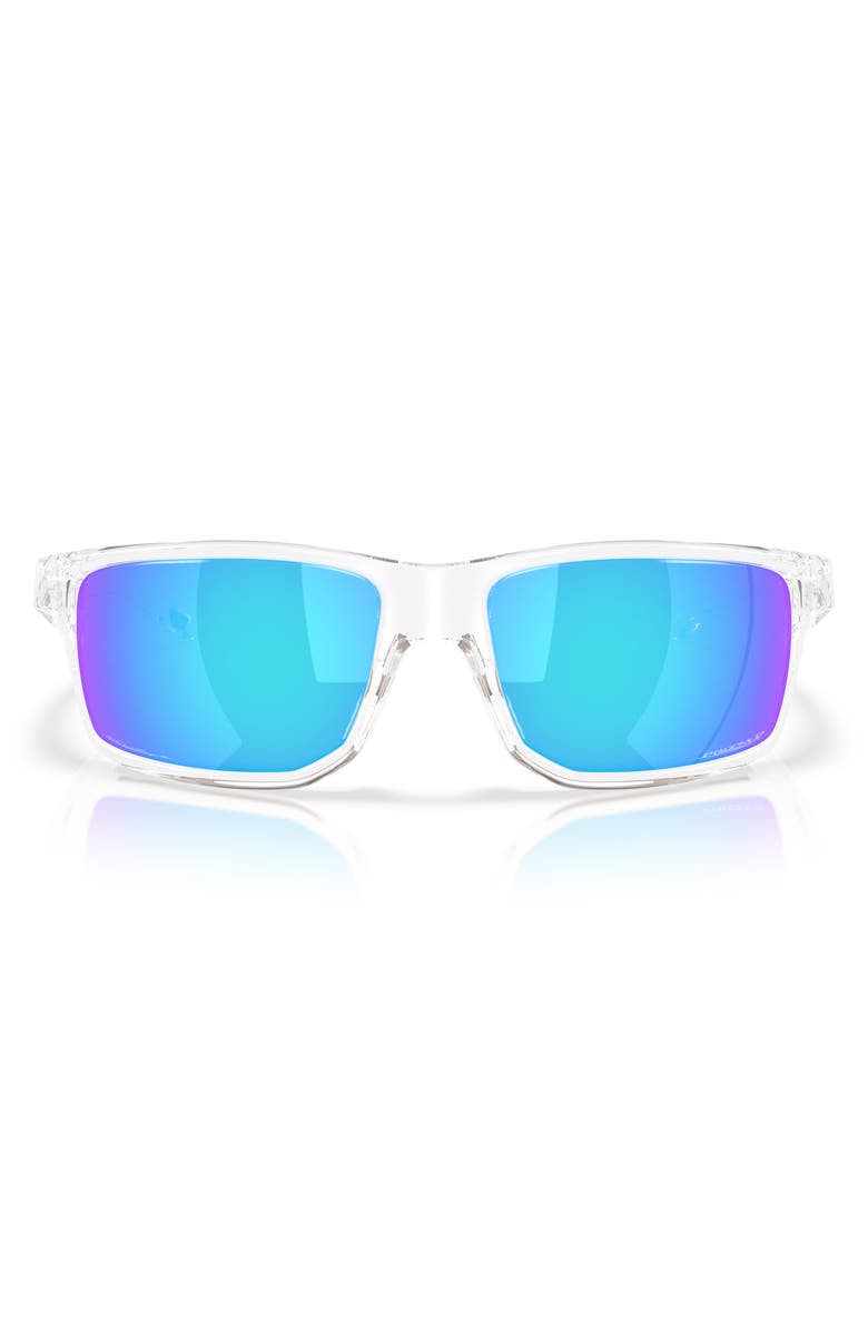 Oakley 62mm Prizm<sup>™</sup> Polarized Rectangular Sunglasses, Alternate, color, Clear