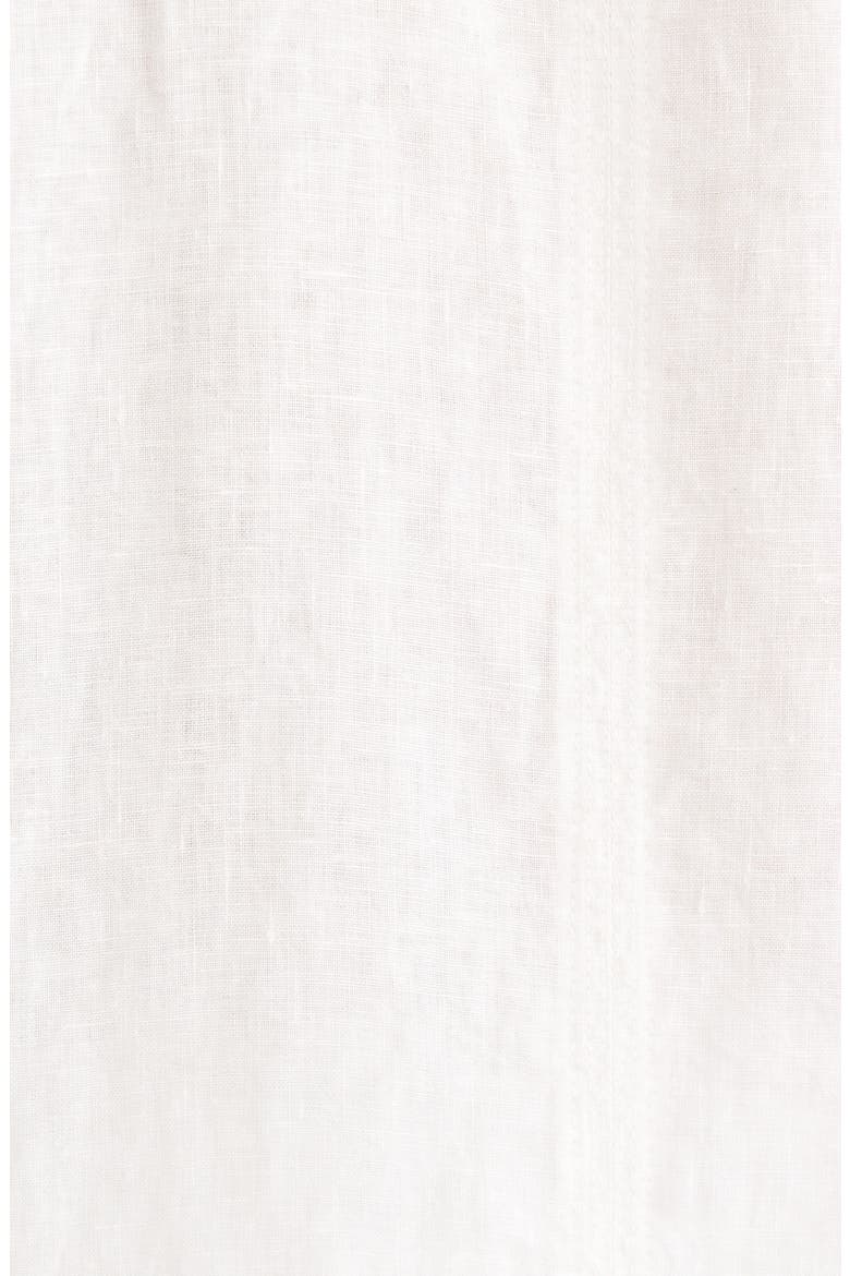 Getaway Linen Shirt Dress Cover-Up, Alternate, color, COCONUT WHITE