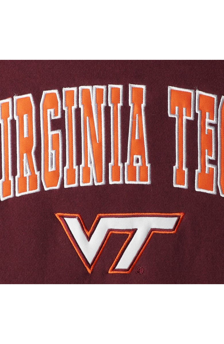COLOSSEUM Youth Colosseum Maroon Virginia Tech Hokies 2-Hit Team Pullover Hoodie, Alternate, color,