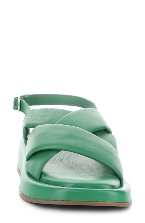 Bos. & Co. Blitz Slingback Platform Sandal In Emerald