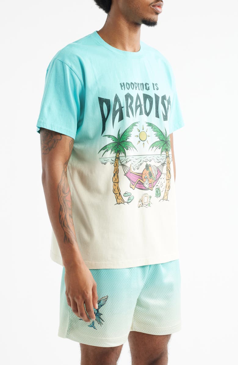 OVERTIME Daybreak Dip Dye Cotton Graphic T-Shirt, Alternate, color, Blue