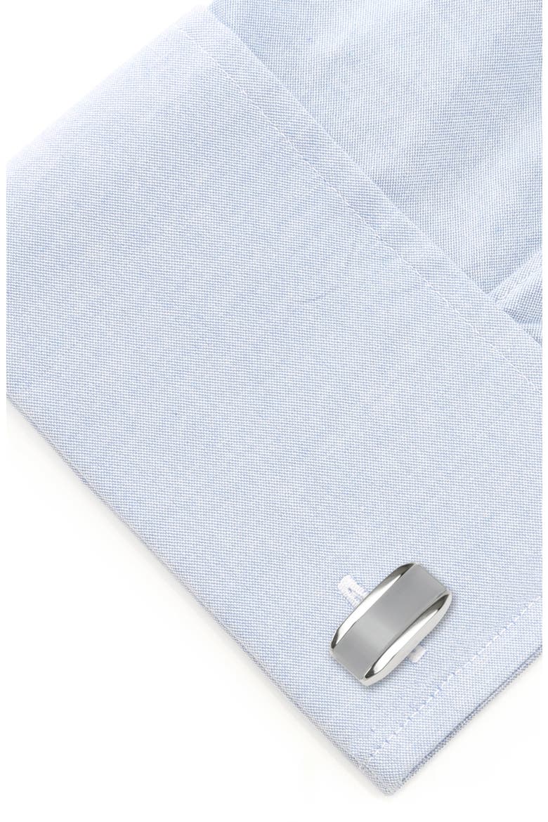 Cat's Eye Cuff Links, Alternate, color, GRAY CATS EYE