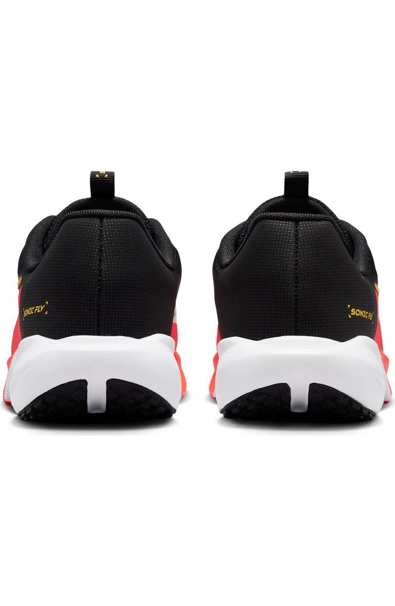 Nike Kids' Sonic Fly Running Shoe, Alternate, color, Black/ Volt Tint/ Laser Orange