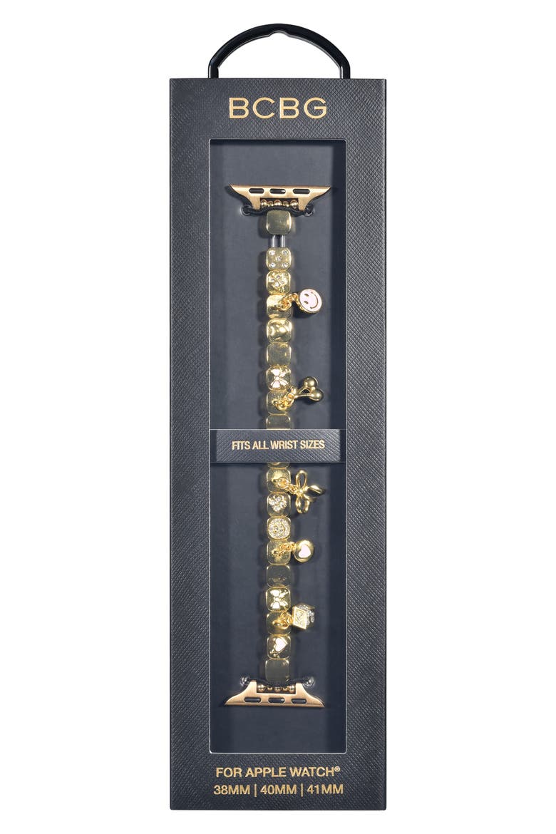 Charm Link Apple Watch® Watchband, Alternate, color, GOLD