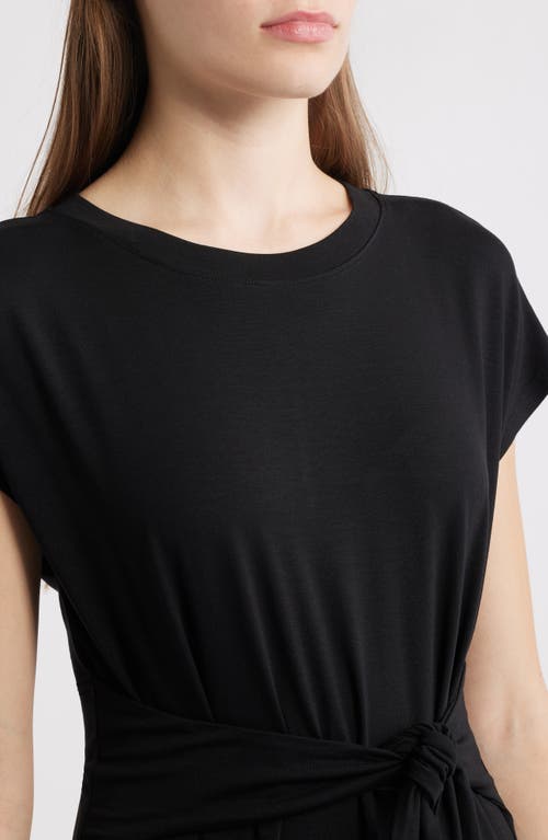 Eileen Fisher Crewneck Maxi Dress In Black