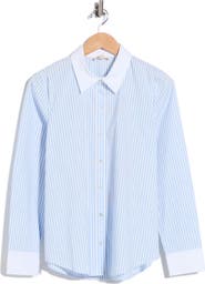 L'AGENCE Ellery Striped Button Shirt