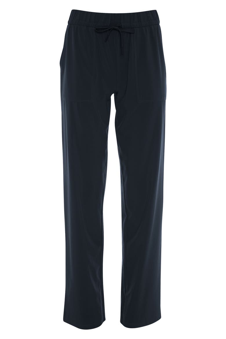 Olivie Straight Leg Pants, Alternate, color, BLACK