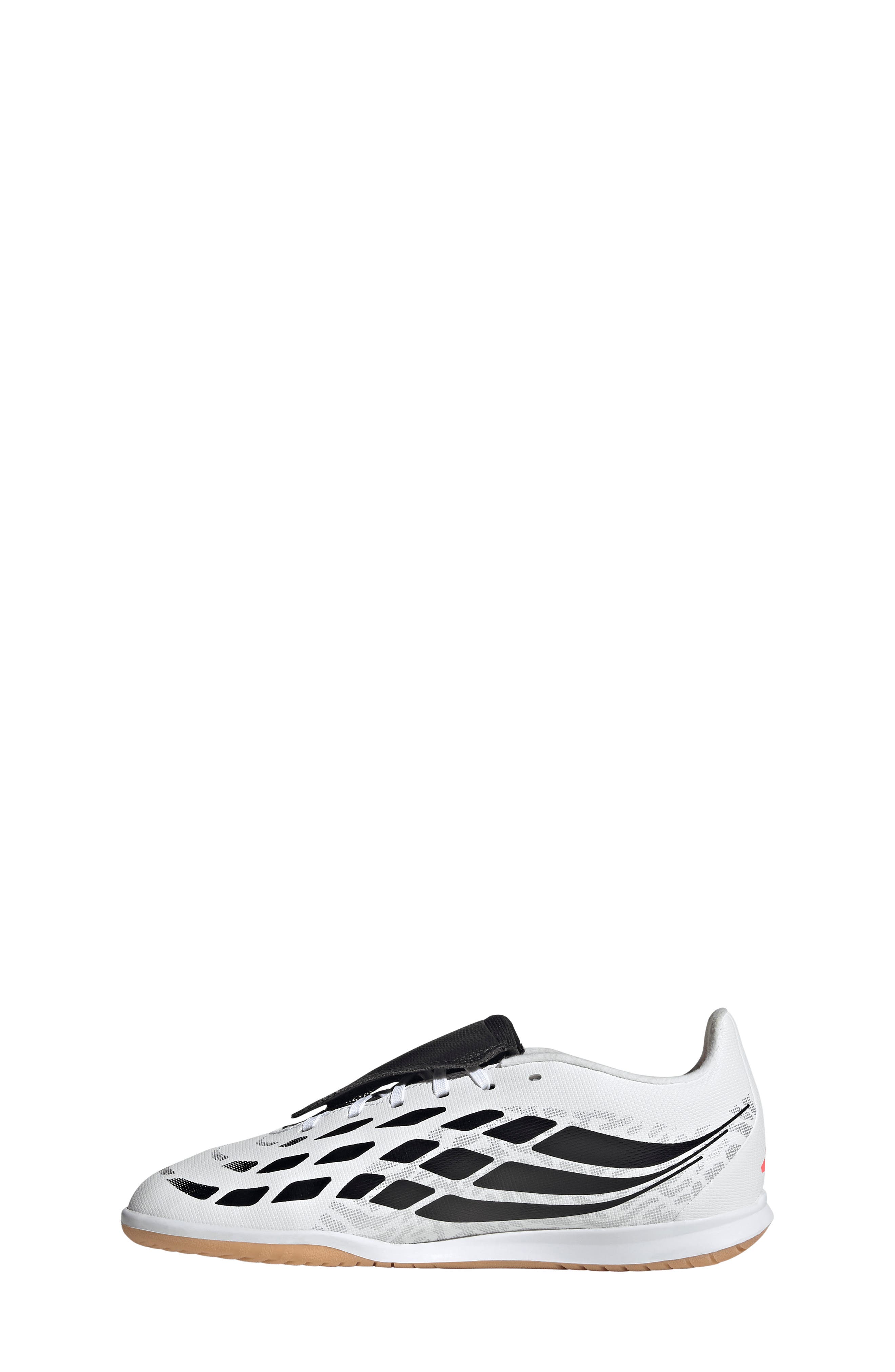 Kids' Predator Club Foldover Tongue Sala Indoor Soccer Shoe, Alternate, color, WHITE/ TURBO/ BLACK 4
