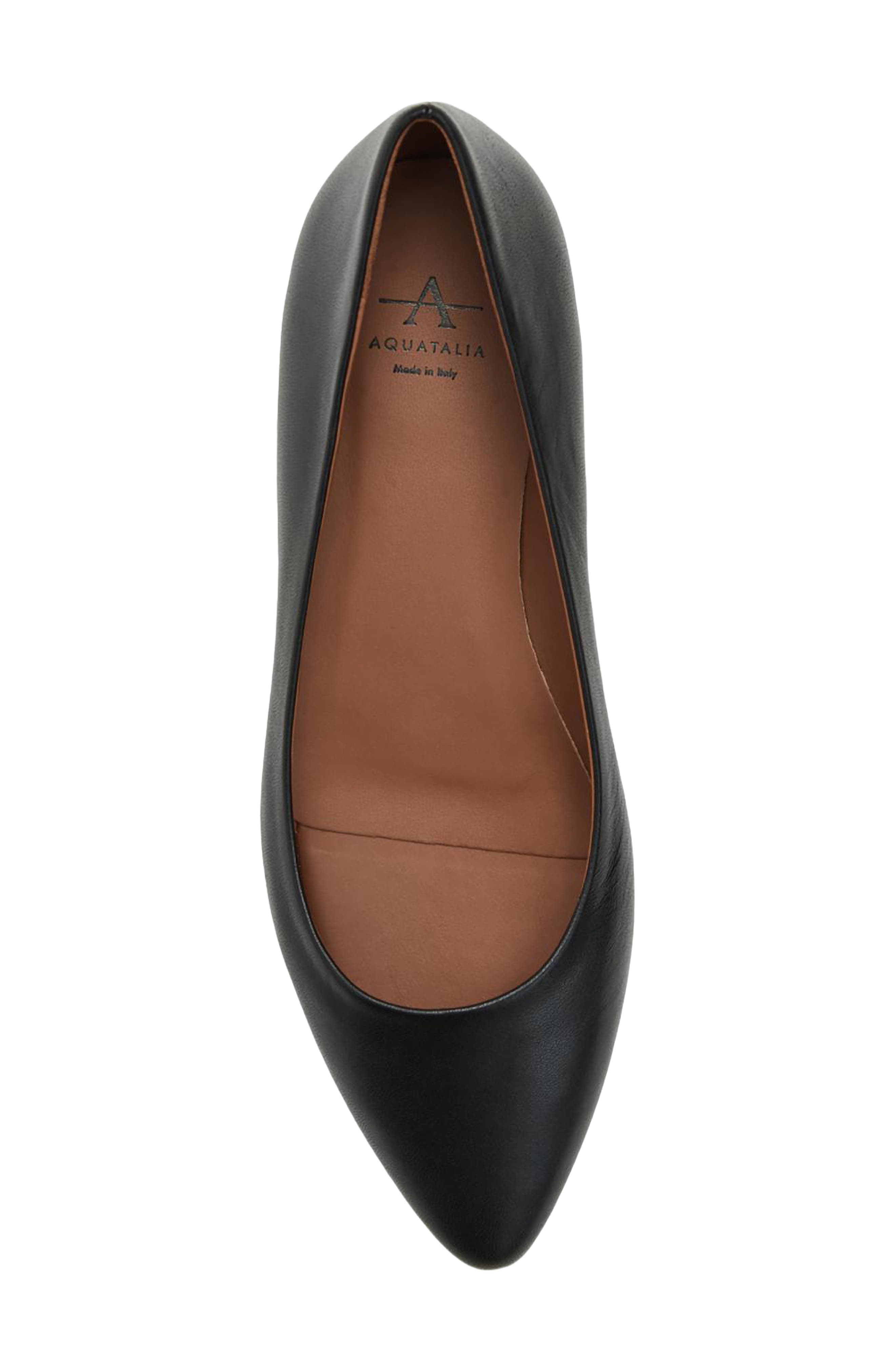 Aquatalia Penina Weatherproof Pointed Toe Flat, Alternate, color, 