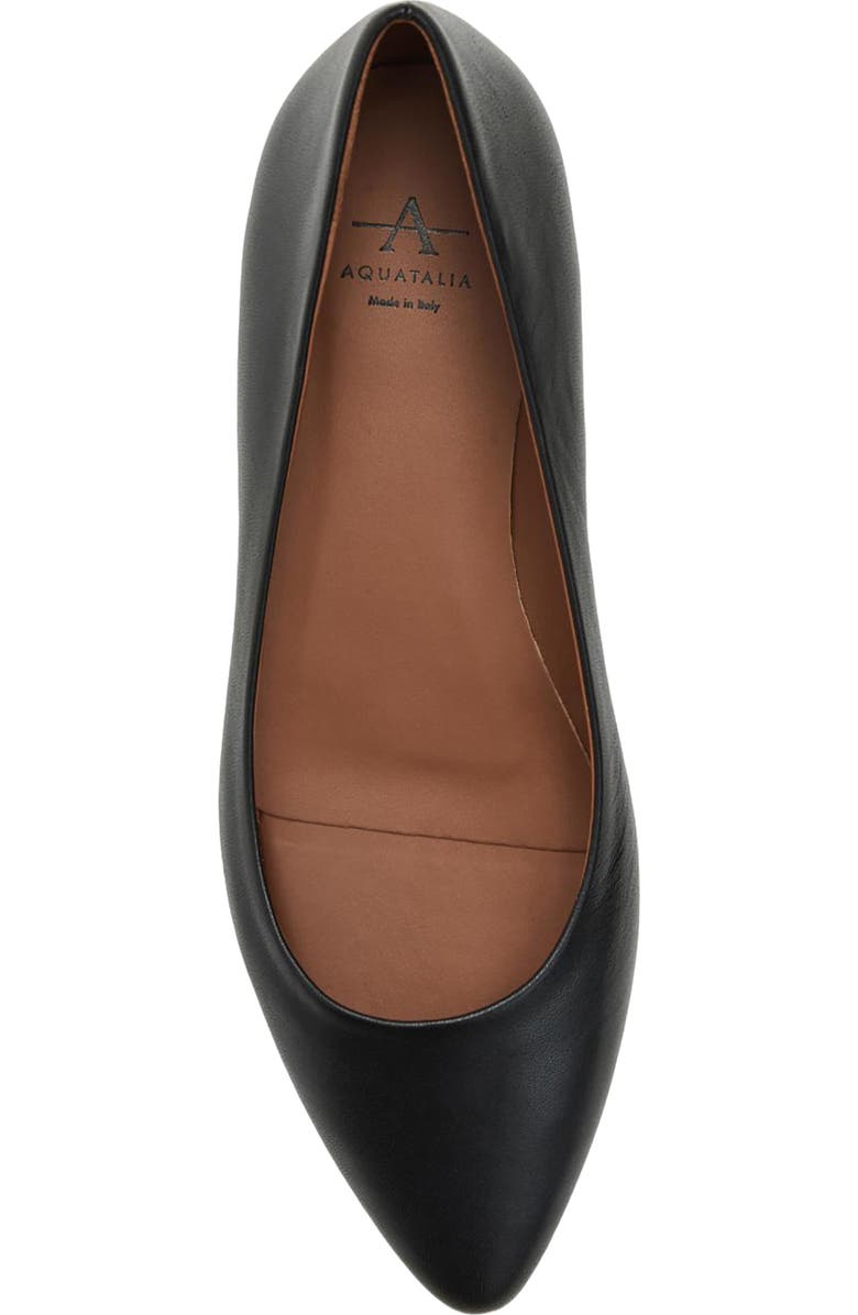 Aquatalia Penina Weatherproof Pointed Toe Flat, Alternate, color,