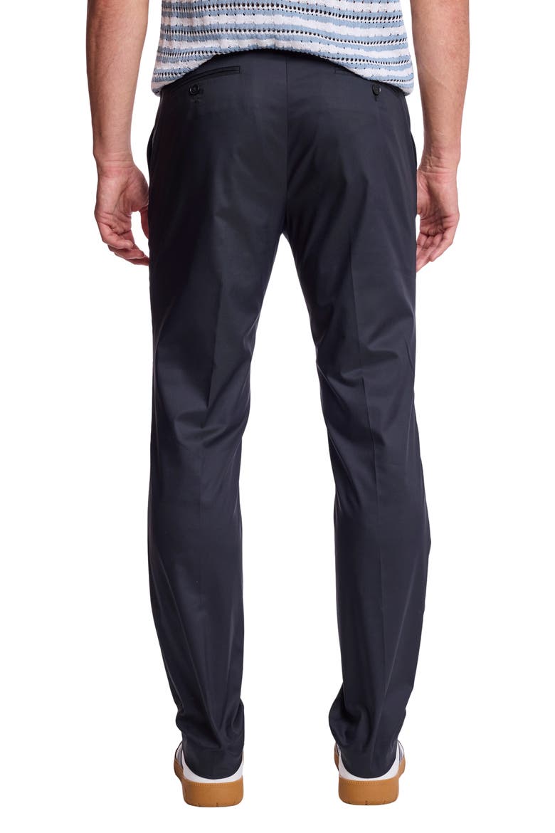 Downing Slim Fit Dress Pants, Alternate, color, BLACK TECH