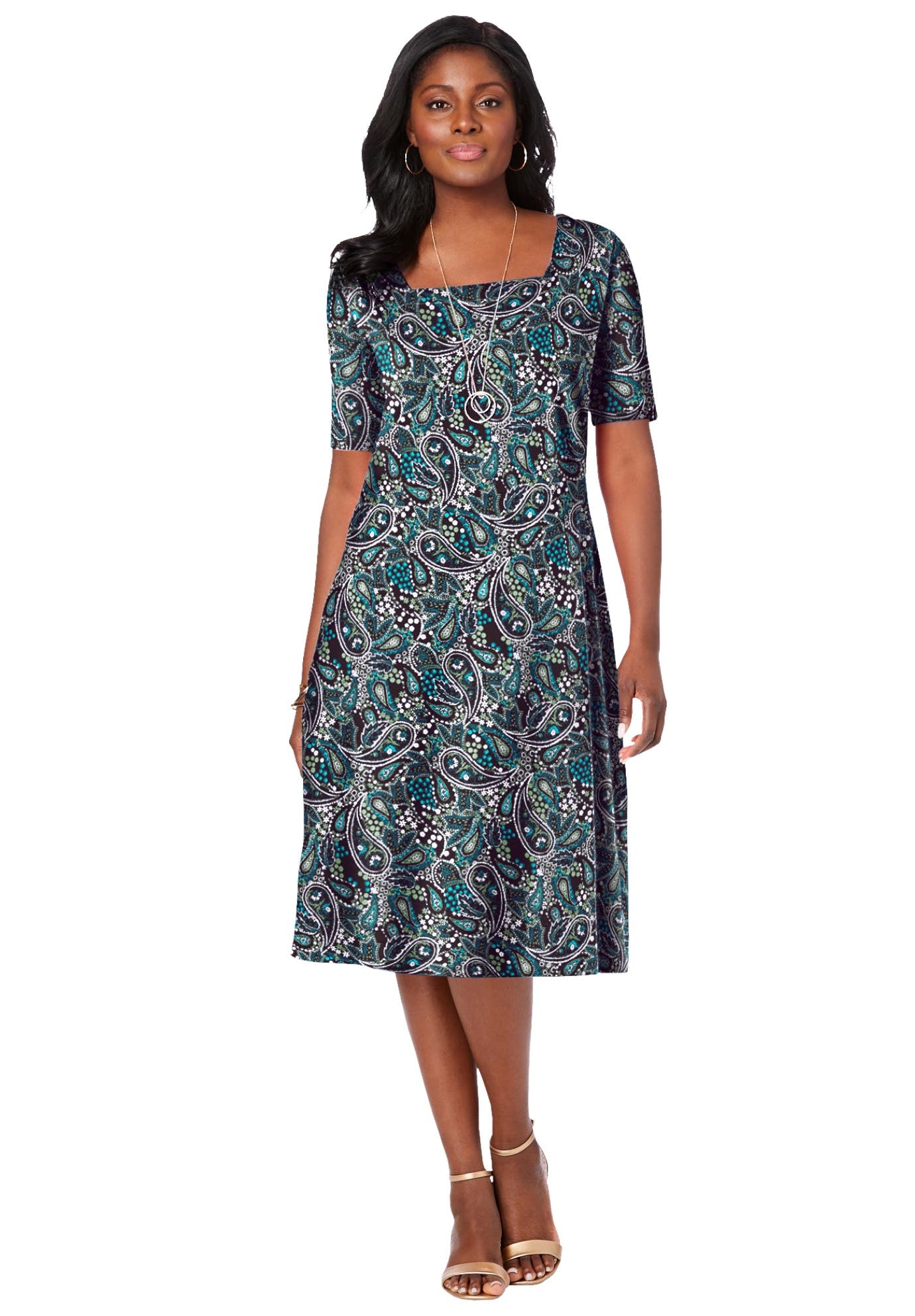 EMERALD GREEN GARDEN PAISLEY